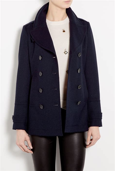 burberry brit pea coat|burberry pea coat women's.